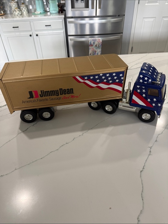 Other - Jimmy Dean Blue & Gold Toy Semi-Truck